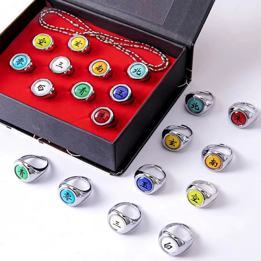 Naruto Village Ring Set