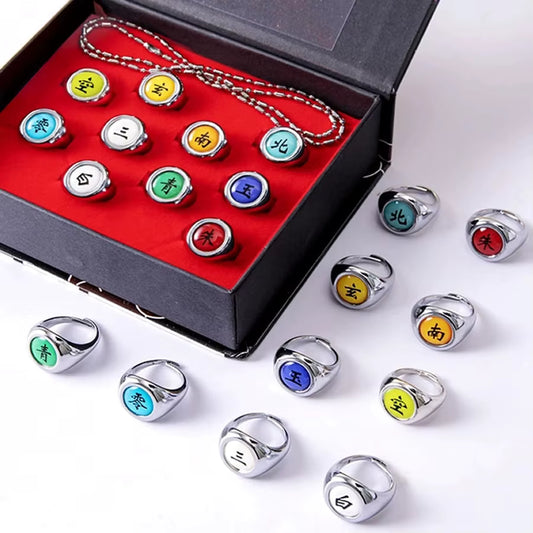 Naruto Village Ring Set