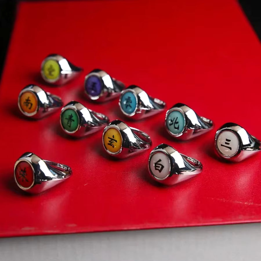 Naruto Village Ring Set
